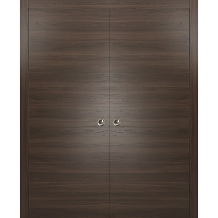 Sartodoors Double Pocket Interior Door, 72" x 80", Chocolate PLANUM10DP-CANP-72